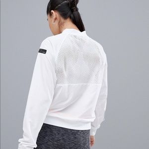 Only Play White Mesh Jacket